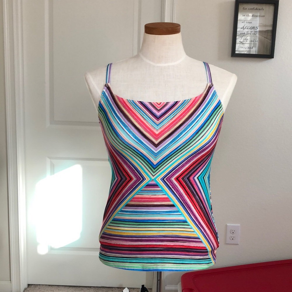 Rainbow swim top size Medium